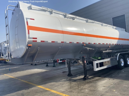 3 trục thép carbon Q345B 45000L xe chở nhiên liệu Semi trailer