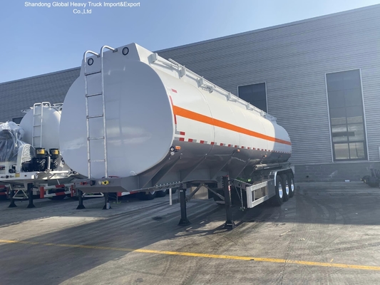3 trục thép carbon Q345B 45000L xe chở nhiên liệu Semi trailer