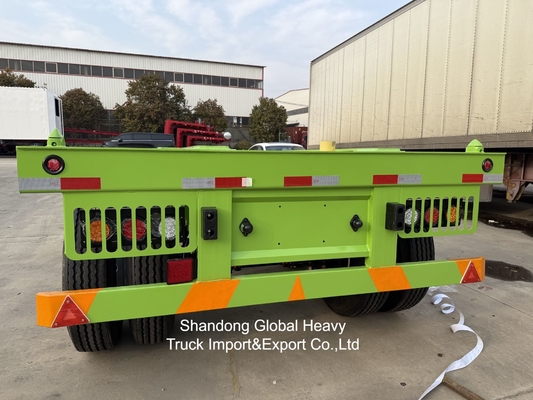 Heavy Duty 50ton 2axles Lowbed Semi Trailer for Heavy Construction Equipment Transport
