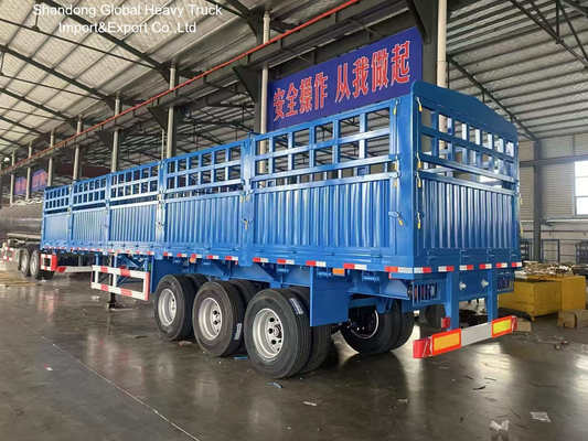 3 trục 60 tấn hàng rào bán xe kéo để vận chuyển chăn nuôi