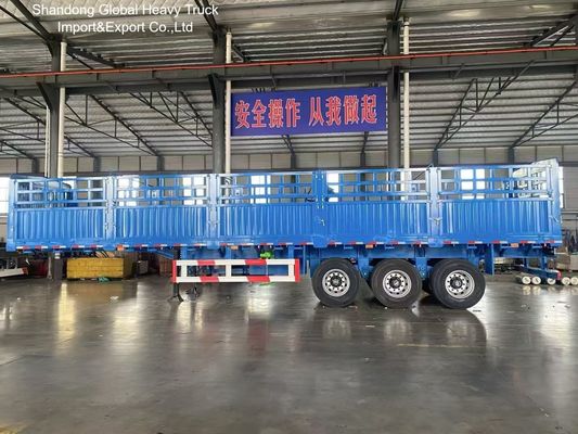 3 trục 50 tấn hàng rào bán trailer với treo khí