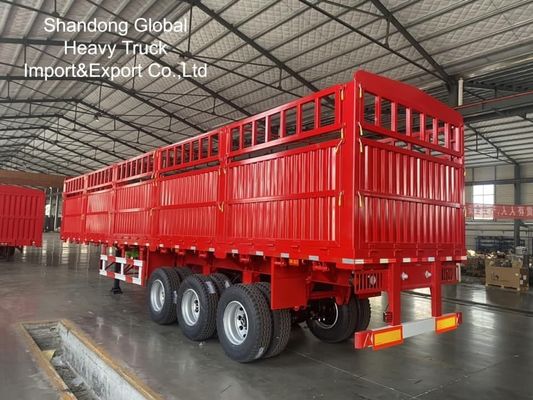 Rơ moóc sàn lồng 50-70T chở hàng nặng, kết cấu thép 3 trục