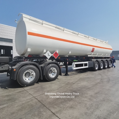 3 trục thép carbon Q345B 45000L xe chở nhiên liệu Semi trailer