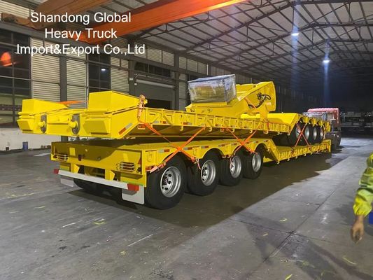 Rơ moóc bán tải sàn phẳng ba trục hạng nặng 40FT - Đạt chuẩn ECE, CE