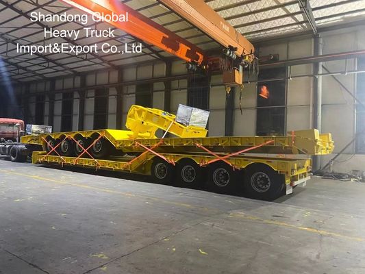 Rơ moóc bán tải sàn phẳng ba trục hạng nặng 40FT - Đạt chuẩn ECE, CE