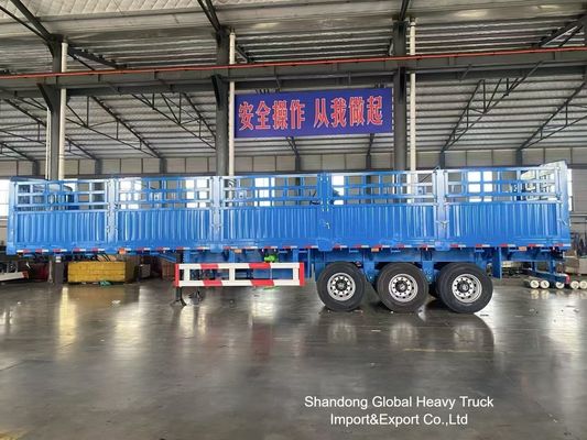 3 trục 50 tấn hàng rào bán trailer với treo khí