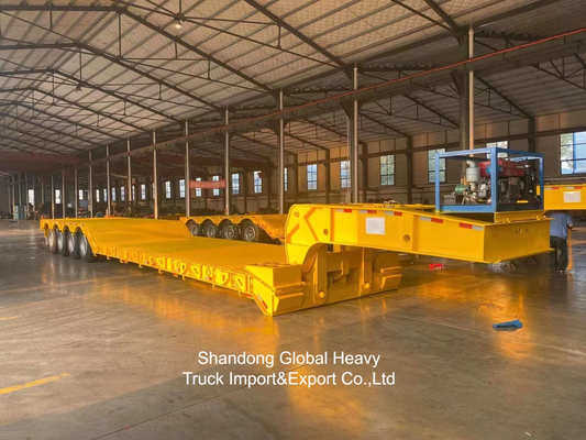 Rơ moóc sàn thấp 3 trục để vận chuyển thiết bị hạng nặng