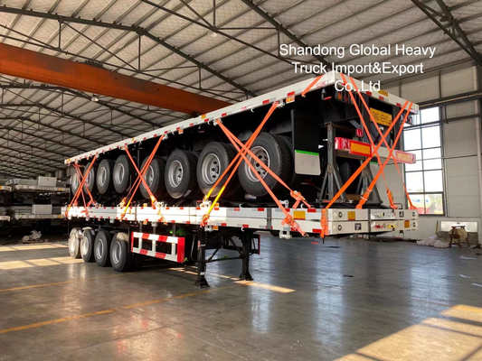 30 Ton 40FT 60 Tons Lowbed Lowboy Semi Trailer for Heavy Machinery and Oversized Cargo Transport