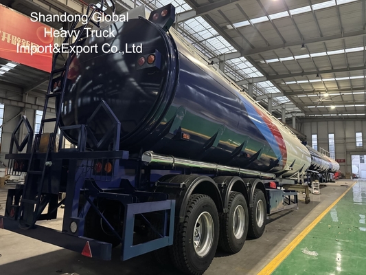 3 trục 45000L xe tăng xăng diesel bán treo với phanh ABS