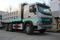Đen 371 HP 8x4 Heavy Duty Dump Truck Với ZF8118 Hộp số tay lái và HW76 Cab