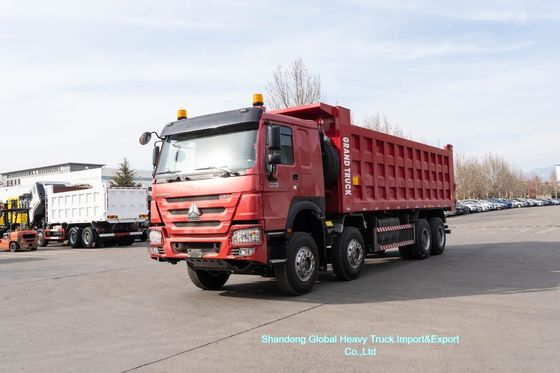 HOWO Truck dump Truck 371HP 375HP 8X4 40t-60t tải với điều kiện tuyệt vời cho châu Phi