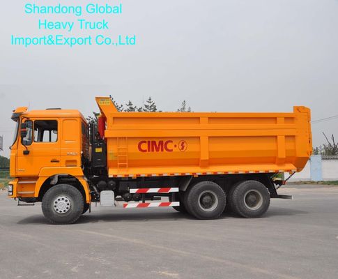 Shacman F3000 6X4 Dump Truck với bể nhiên liệu 400L Weichai 380HP Động cơ và hộp số tay 9/12 tốc độ