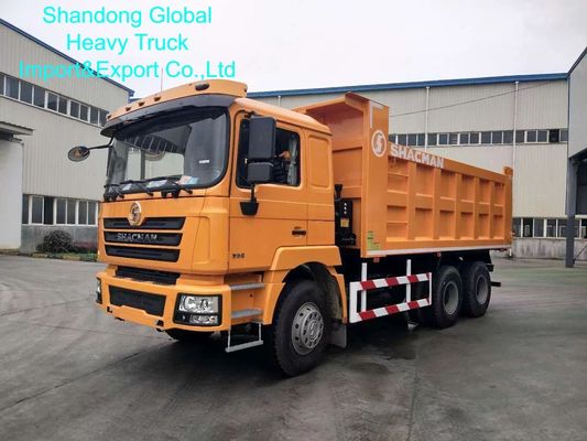 Shacman F3000 6X4 Dump Truck với bể nhiên liệu 400L Weichai 380HP Động cơ và hộp số tay 9/12 tốc độ