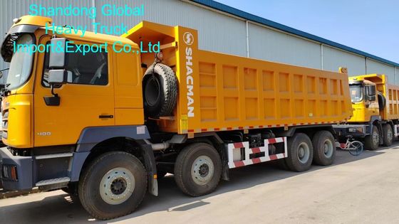 Shacman F3000 8×4 Dump Truck với động cơ diesel 400HP và phong cách nâng phía trước cho xây dựng hạng nặng