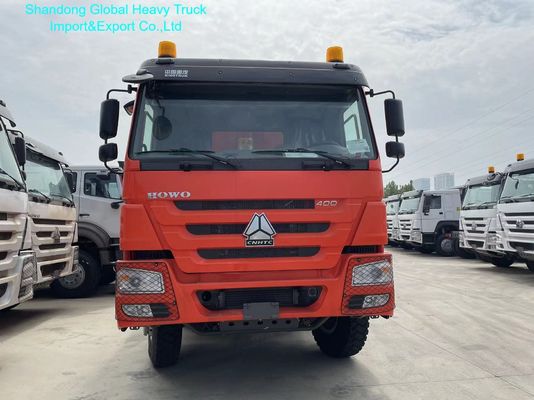 HOWO-7 8x4 xe tải đổ rác hạng nặng với 12.00R20 lốp xe 400L bể nhiên liệu và 8600 × 2300 × 1500 mm hộp tải