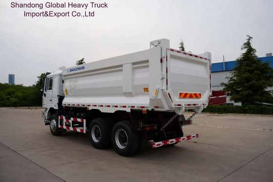 Shacman F3000 Heavy Duty Dump Truck với hộp số thủ công 12 tốc độ FAST MAN 16T trục sau và bể nhôm 400L