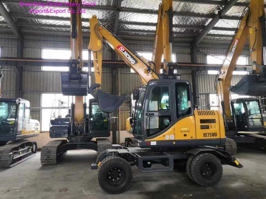 XCMG XE75D 7.5-ton Crawler Excavator with 42.4 kW Yanmar Engine and 0.3 m³ Bucket for High Efficiency Digging