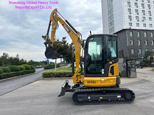 XCMG XE35U 4.2 Ton Mini Excavator with 3.75 Tons Operating Weight and 18.2 kW Kubota Engine for Urban Construction
