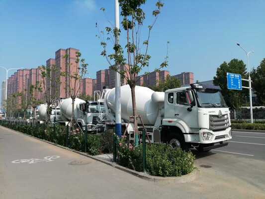 12 Công suất khối 6x4 chế độ lái xe Euro 2 tiêu chuẩn khí thải xe máy trộn bê tông cho xây dựng công việc nặng