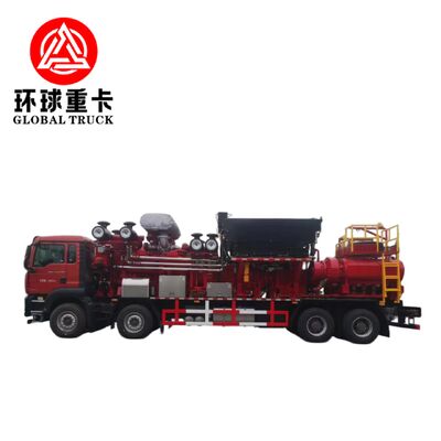 2800HP Truck Phân hạch mỏ dầu với bơm bơm áp suất cao và cấu hình ổ 8 × 6 cho khoan dầu