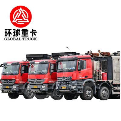 Xe tải giàn khoan dầu 2800HP với cấu hình dẫn động 8x6 và bơm pittông áp suất cao cho khoan dầu