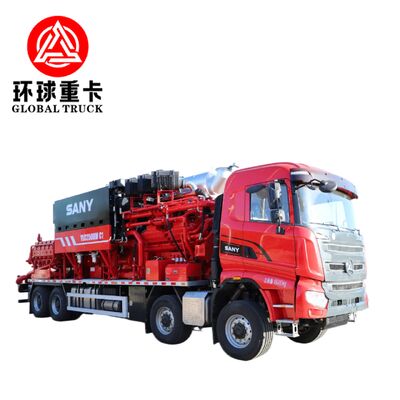 XYLC2500 8 × 6 xe tải khai thác dầu mỏ với 2500 mã lực và 15.000 psi áp lực cho khai thác dầu và khí không thông thường