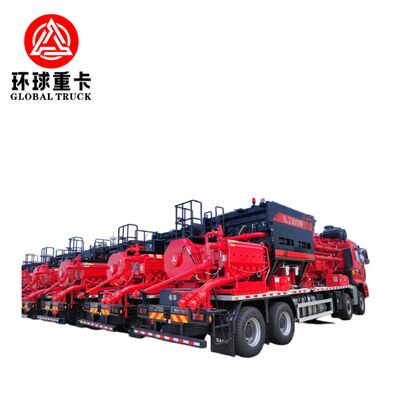 Xe bồn ép dầu Shacman 8x6 với động cơ diesel Euro 6 và lưu lượng bơm 1697L/phút