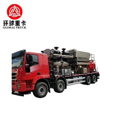 Xe bồn ép dầu Shacman 8x6 với động cơ diesel Euro 6 và lưu lượng bơm 1697L/phút