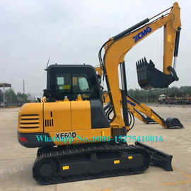 Màu vàng thiết bị đào nặng, 6 tấn Digger với động cơ Yanmer XE60D