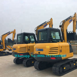 Màu vàng thiết bị đào nặng, 6 tấn Digger với động cơ Yanmer XE60D