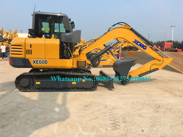 Màu vàng thiết bị đào nặng, 6 tấn Digger với động cơ Yanmer XE60D