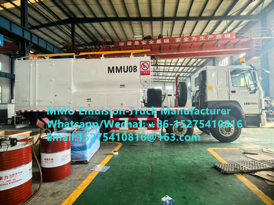 TREAD 15/20/25/30Ton trộn và nạp nhũ tương ANFO số lượng lớn Xe tải Đơn vị sản xuất thuốc nổ di động Mông Cổ CONGO DRC PERU GHANA ZIMBABWE Dịch vụ nổ mìn Khai thác mỏ MMU giá rẻ sản xuất tại Trung Quốc