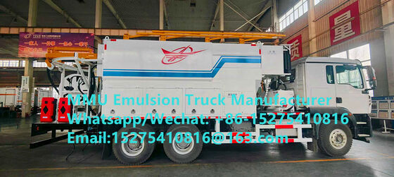Xe trộn và nạp nhũ tương ANFO tùy chỉnh giá rẻ 15/20/25/30 tấn, Đơn vị sản xuất thuốc nổ di động Монгол НЭГ CONGO DRC PERU GHANA ZIMBABWE Dịch vụ nổ mìn khai thác MMU