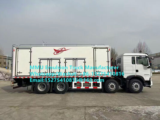 HOWO 20/25/30TON Nỗ lực pha trộn và nạp chất nổ Emulsion Bulk Explosives Truck Vehicle for wet or dry blastholes delivering high volumes of emulsion-based explosives Efficiently and safely