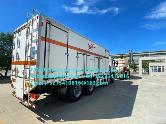 HOWO 20/25/30TON Nỗ lực pha trộn và nạp chất nổ Emulsion Bulk Explosives Truck Vehicle for wet or dry blastholes delivering high volumes of emulsion-based explosives Efficiently and safely