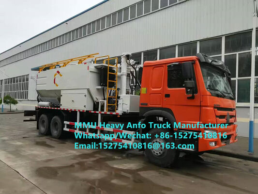 Trộn và sạc tại chỗ chất nổ dầu amoniac nặng đa chức năng Xe tải 15/20/25Ton Emulsion nặng ANFO Xe tải MMU MEMU Đối với Mông Cổ DRC CONGO PERU Ghana Dịch vụ thổi mỏ