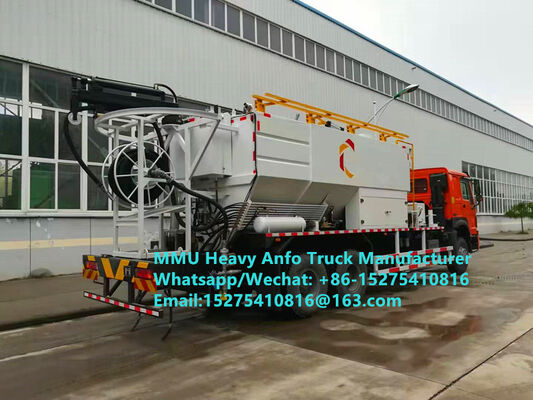 Trộn và sạc tại chỗ chất nổ dầu amoniac nặng đa chức năng Xe tải 15/20/25Ton Emulsion nặng ANFO Xe tải MMU MEMU Đối với Mông Cổ DRC CONGO PERU Ghana Dịch vụ thổi mỏ