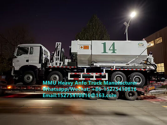 Orica Bulk Truck trộn và nạp chất nổ dầu amoniac hạng nặng đa chức năng Truck 15/20/25Ton Heavy Emulsion ANFO Truck Nga/Kazakhstan/Uzbekistan/Indonesia/Guinea Dịch vụ thổi mỏ