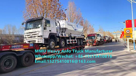 Giá thấp trộn và sạc chất nổ dầu amoniac nặng đa chức năng Xe tải 15/20/25Ton Emulsion nặng xe tải ANFO Nga/Kazakhstan/Uzbekistan/Indonesia/Guinea Dịch vụ thổi mỏ
