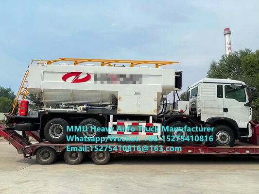 Siêu hiệu suất HOWO trộn và sạc chất nổ dầu amoni nặng đa chức năng Xe tải 15/20/25Ton Nhũ tương nặng ANFO Truck Zambia/Zimbabwe/Tanzania/Ghana/Guinea/Peru Dịch vụ nổ mìn
