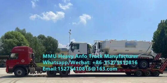 Phân phối và sạc các chất nổ dầu amoniac nặng đa chức năng ở độ cao cao cao Truck 15/20/25Ton Heavy Emulsion ANFO Truck Zambia/Zimbabwe/Tanzania/Ghana/Guinea/Peru Mining Blasting Service