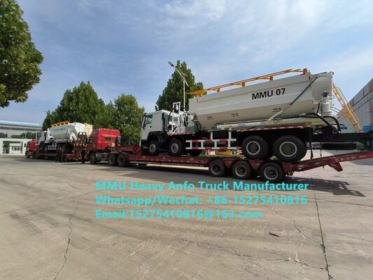 Trộn và sạc chất nổ dầu amoniac hạng nặng đa chức năng 15/20/25Ton Emulsion nặng ANFO Truck Zambia/Zimbabwe/Tanzania/Ghana/Guinea/Peru Mining Blasting Service