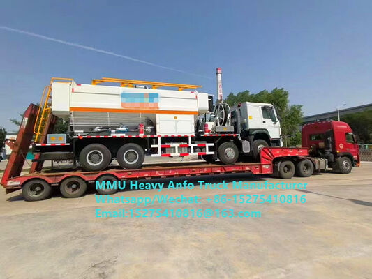 Trộn và sạc chất nổ dầu amoniac hạng nặng đa chức năng 15/20/25Ton Emulsion nặng ANFO Truck Zambia/Zimbabwe/Tanzania/Ghana/Guinea/Peru Mining Blasting Service