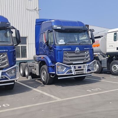 HOWO NX 6 × 4 xe tải kéo với động cơ 380HP và treo mùa xuân lá hạng nặng cho vận chuyển hàng hóa nặng