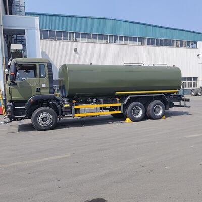 HOWO TX 6 × 4 xe tải bể nước với 15-20 CBM Capacity cao áp máy bơm nước ly tâm và tăng cường thân bể để chống bụi và làm sạch thành phố