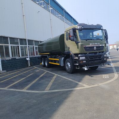 HOWO TX 6 × 4 xe tải bể nước với tải trọng 20T và tiêu chuẩn khí thải Euro 2 để kiểm soát bụi đường bộ