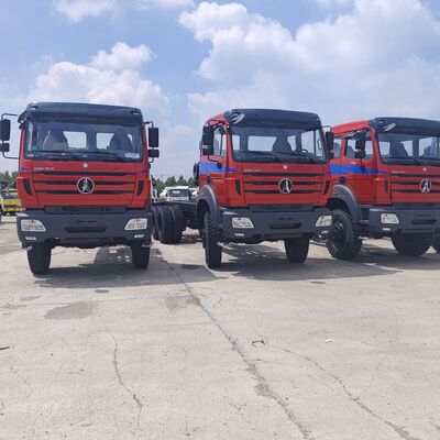 BEIBEN 2642 6 × 4 xe tải đổ rác hạng nặng với động cơ WEICHAI 420HP và tải trọng 25-35 tấn cho khai thác mỏ và xây dựng