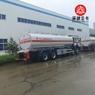 Beiben 8x8 35000L xe tải bơm nhiên liệu khai thác mỏ với khung gầm hạng nặng cho Congo Châu Phi
