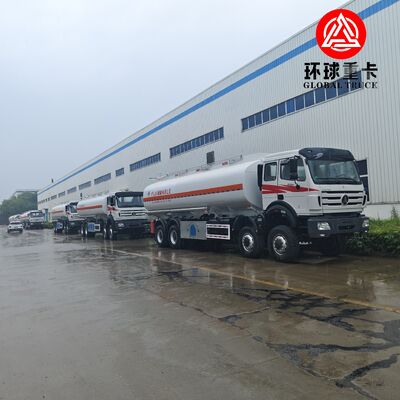 Xe bồn chở dầu diesel Beiben 8x8 35000L với khung gầm hạng nặng địa hình cho khu vực khai thác mỏ Congo