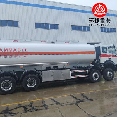 Beiben 8x8 35000L Heavy Duty Fuel Bowser Truck cho ngành công nghiệp khai thác mỏ Congo
